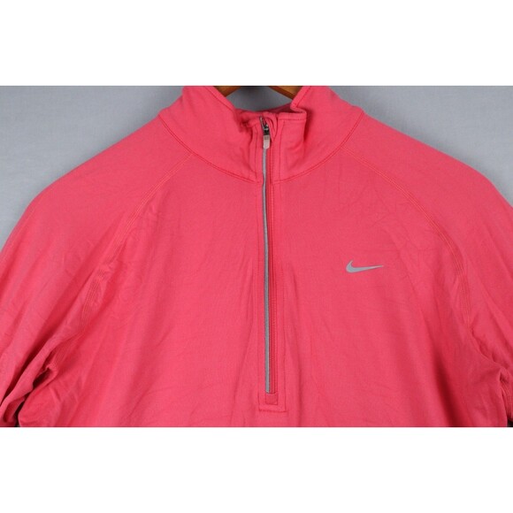 Nike Running Dri-Fit 1/4 Quarter Zip Long Sleeve Top Fuchsia Women’s Size Medium - Picture 11 of 15